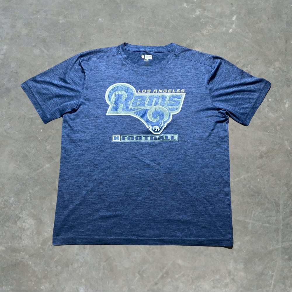 ☀️ Los Angeles Rams NFL Football Graphic Tee Mens Size Large Navy Blue